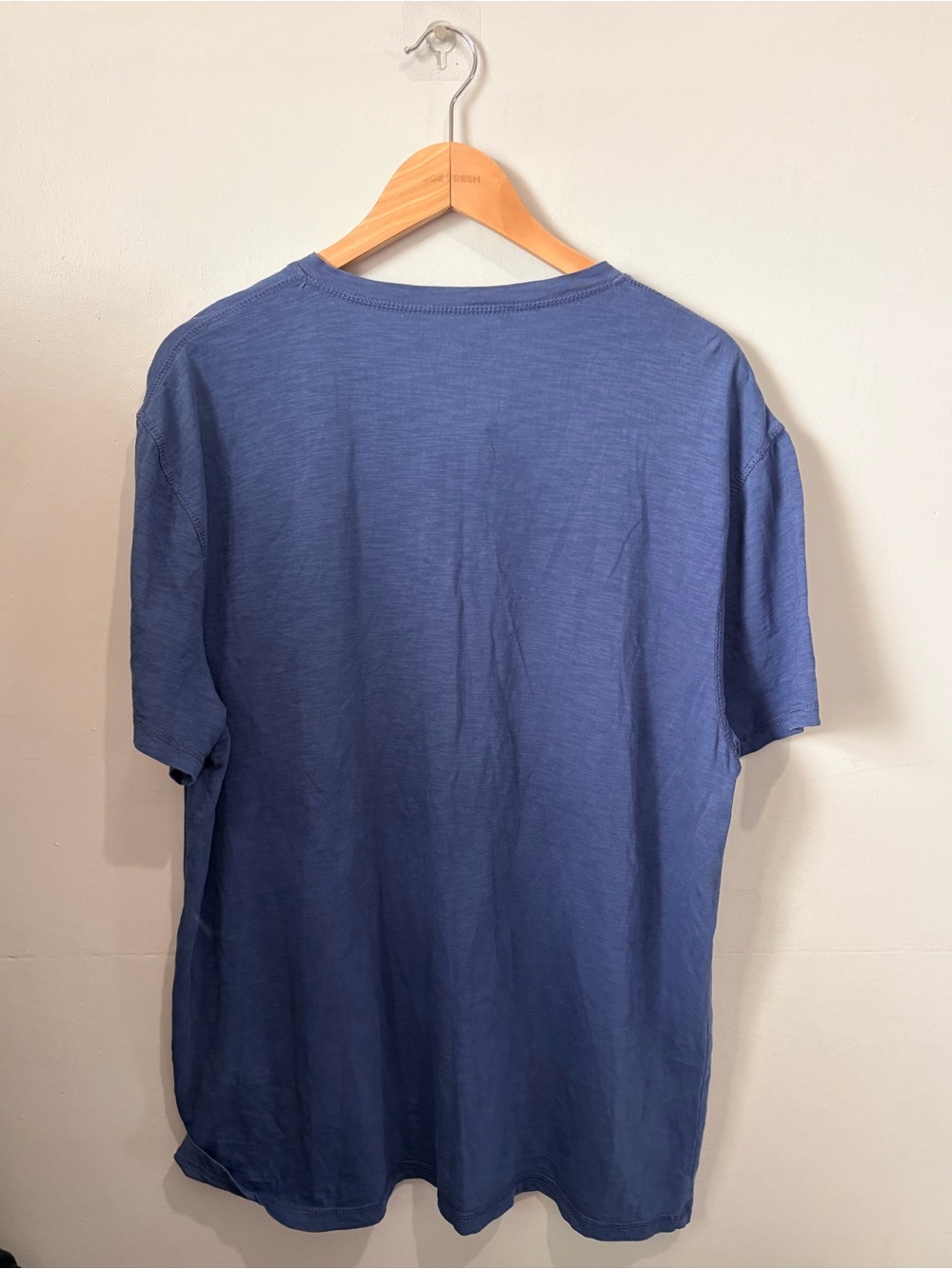 Lucky Brand Mens XXL Blue Slub Cotton Henley Shirt Casual Everyday Tee - Picture 2 of 5